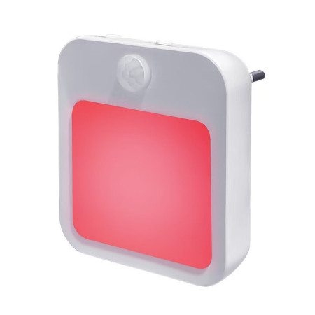 Lampa de noapte pentru priza fara componenta albastra cu senzor de miscare Bentech GYD01R - lumina rosie