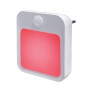 Lampa de noapte pentru priza fara componenta albastra cu senzor de miscare Bentech GYD01R - lumina rosie