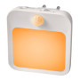 Lampa de noapte pentru priza fara componenta albastra cu senzor de miscare Bentech GYD01A - lumina portocalie